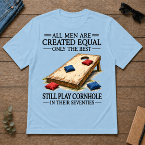Still Play Cornhole In 70s - light-blue - TS2D-LightBlue