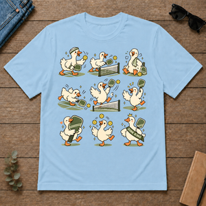 Pickleball Lover Cute Goose - light-blue - TS2D-LightBlue