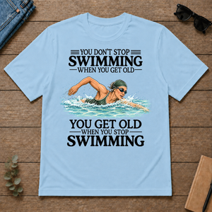 Don't Stop Swimming - light-blue - TS2D-LightBlue