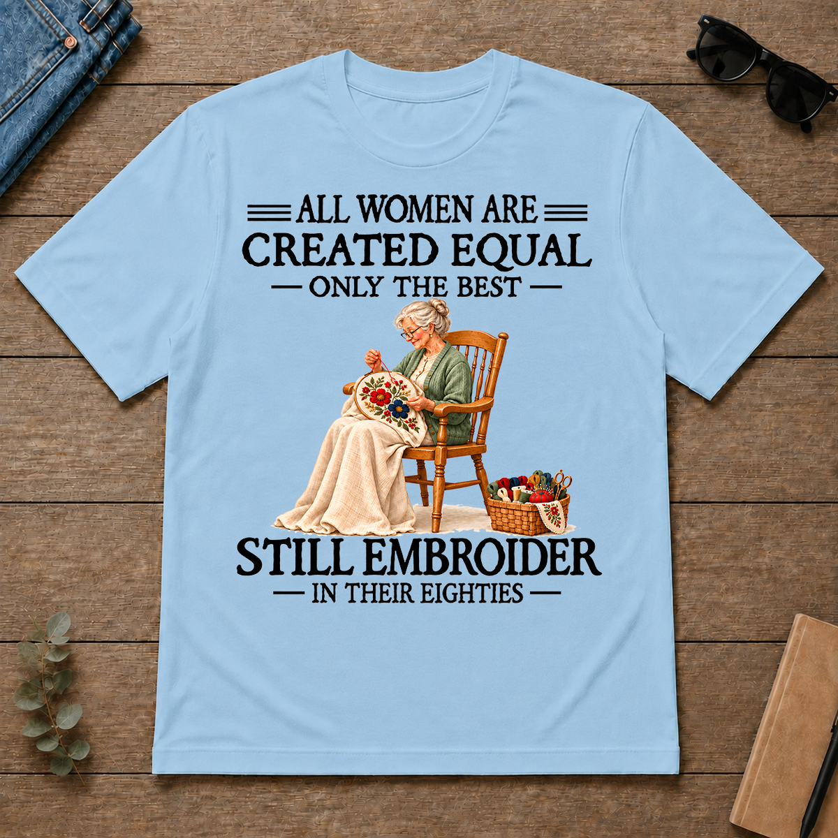 Still Embroider 80S - light-blue - TS2D-LightBlue