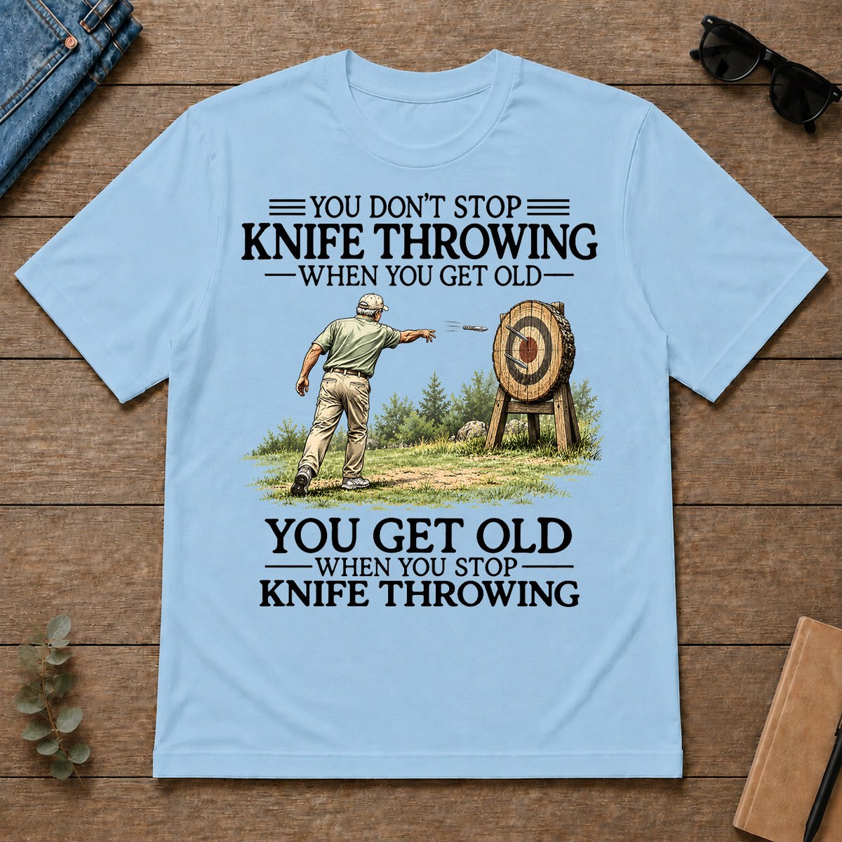 Don't Stop Knife Throwing - light-blue - TS2D-LightBlue
