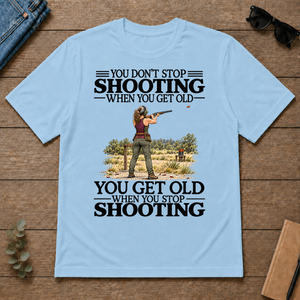 Don't Stop Shooting - light-blue - TS2D-LightBlue