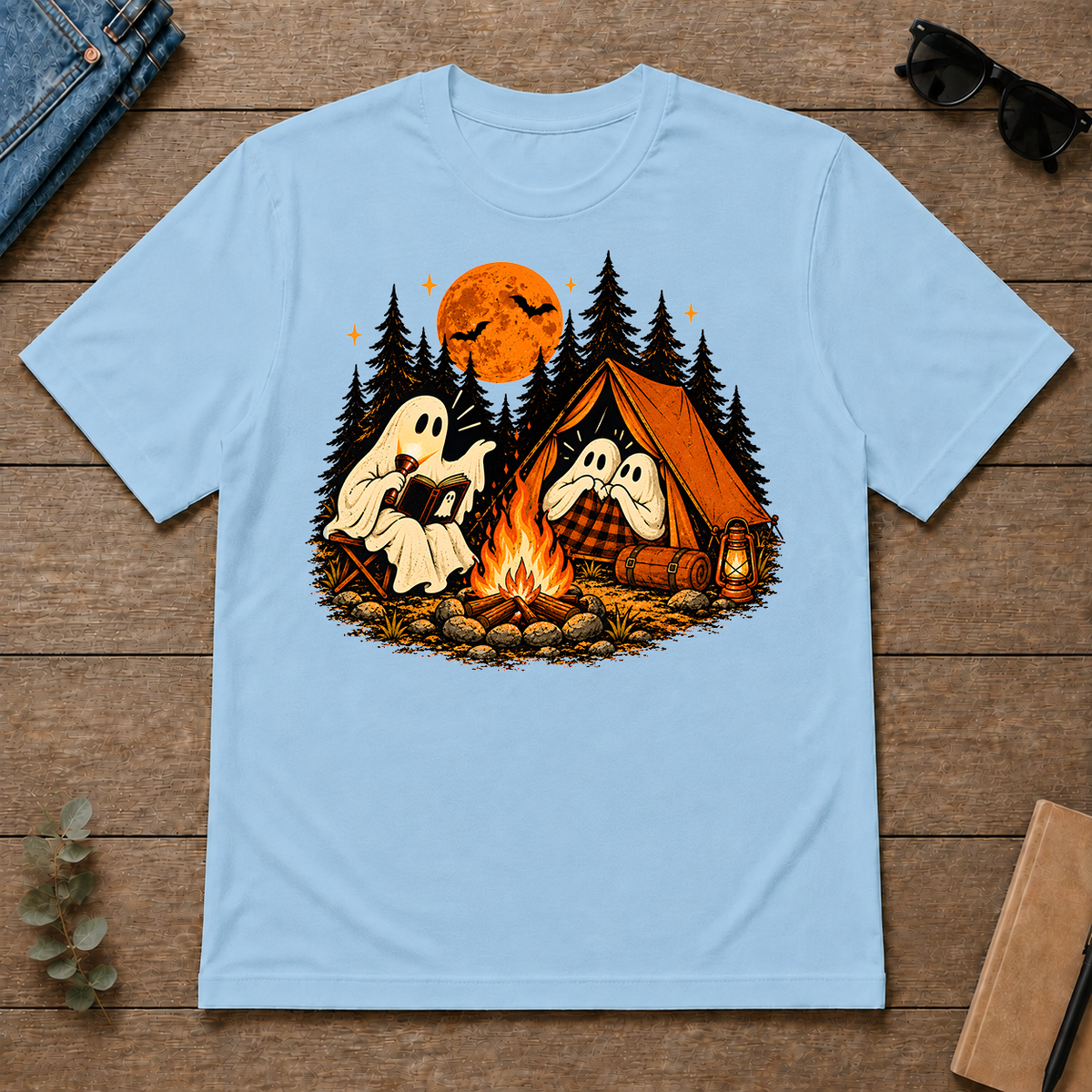 Ghost Stories by the Campfire - light-blue - TS2D-LightBlue