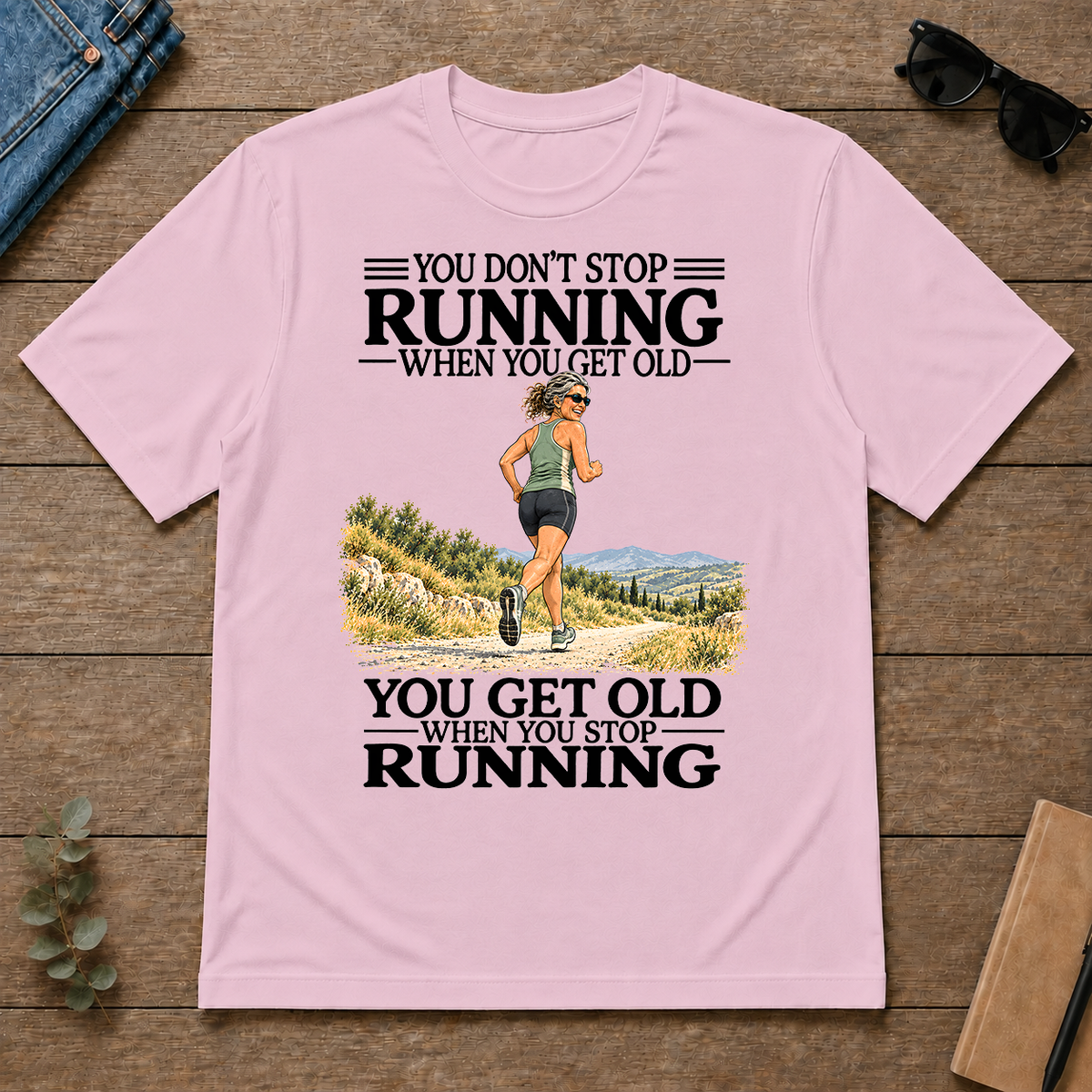 Don't Stop Running - light-pink - TS2D-LightPink