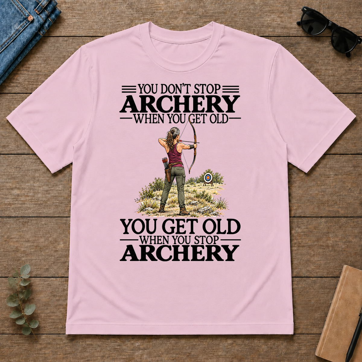 Don't Stop Archery - light-pink - TS2D-LightPink