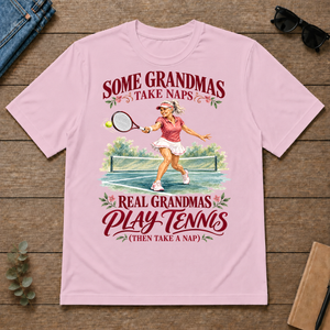 Real Grandmas Play Tennis - light-pink - TS2D-LightPink