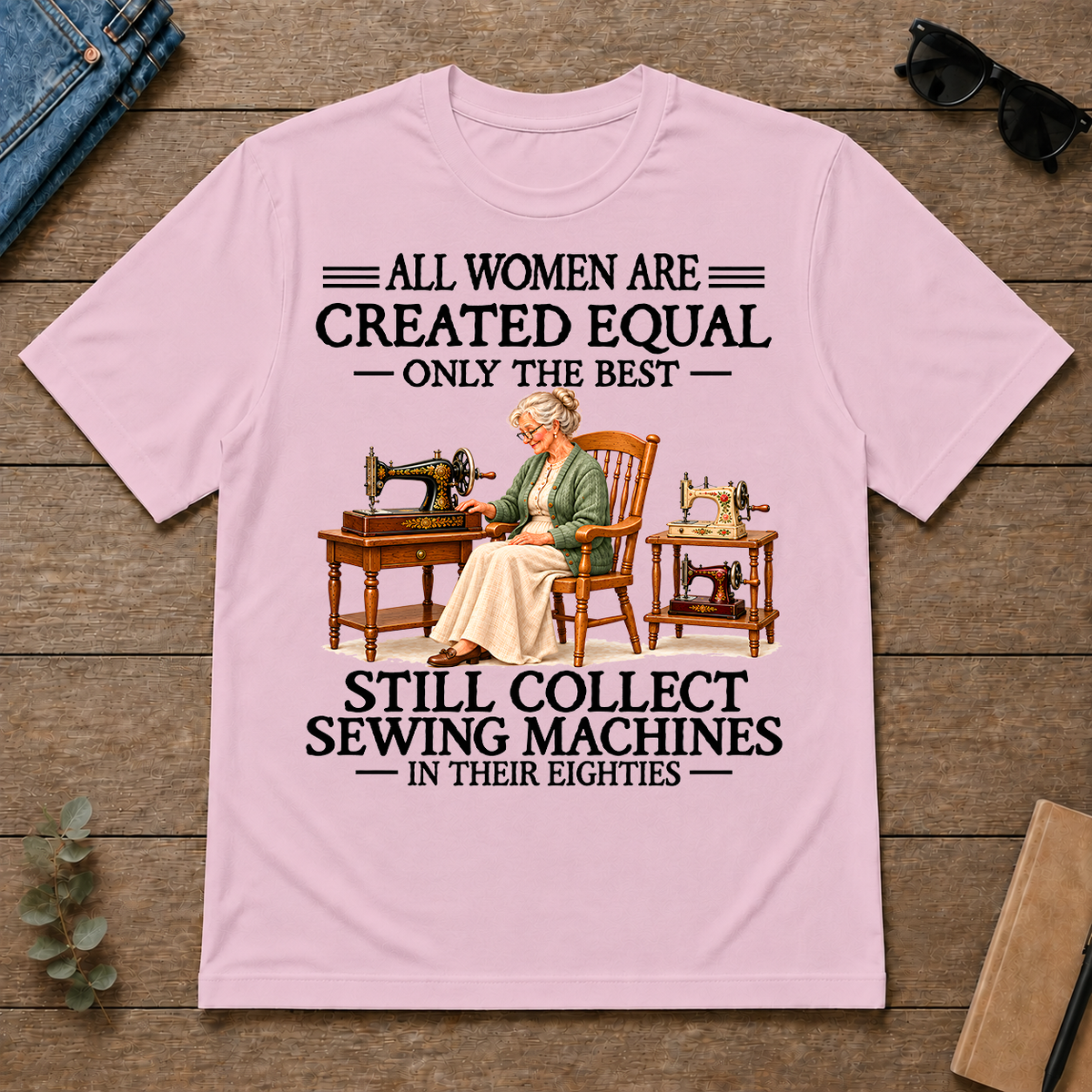 Still Collect Sewing Machines 80S - light-pink - TS2D-LightPink