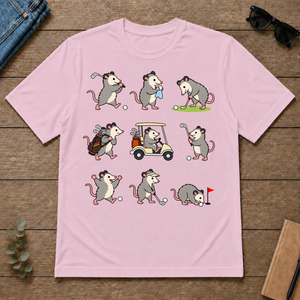Funny Opossum Golf - light-pink - TS2D-LightPink