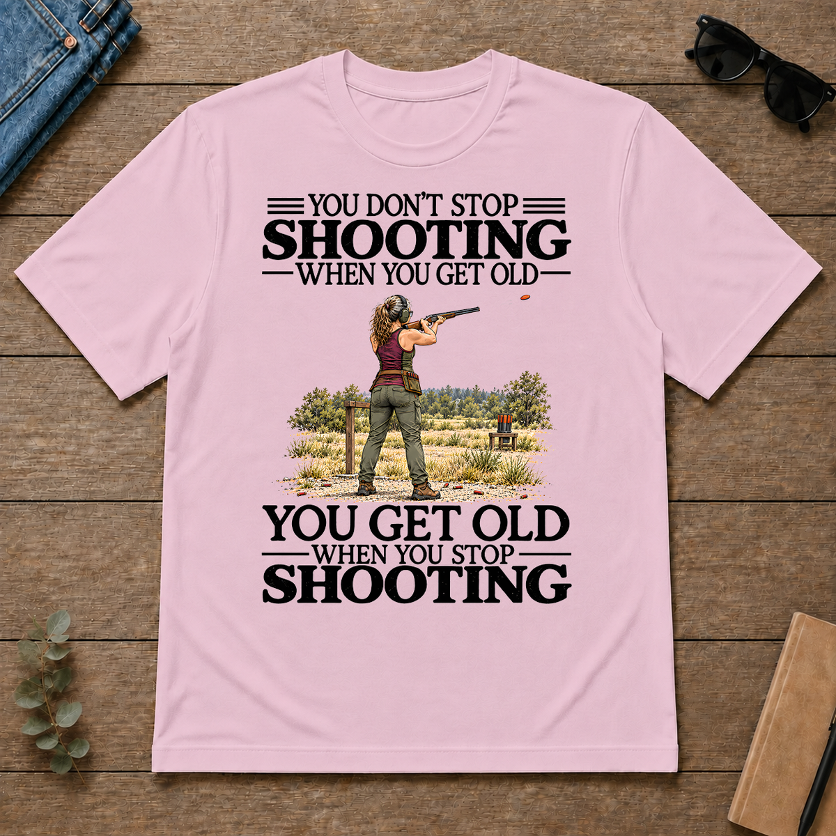 Don't Stop Shooting - light-pink - TS2D-LightPink
