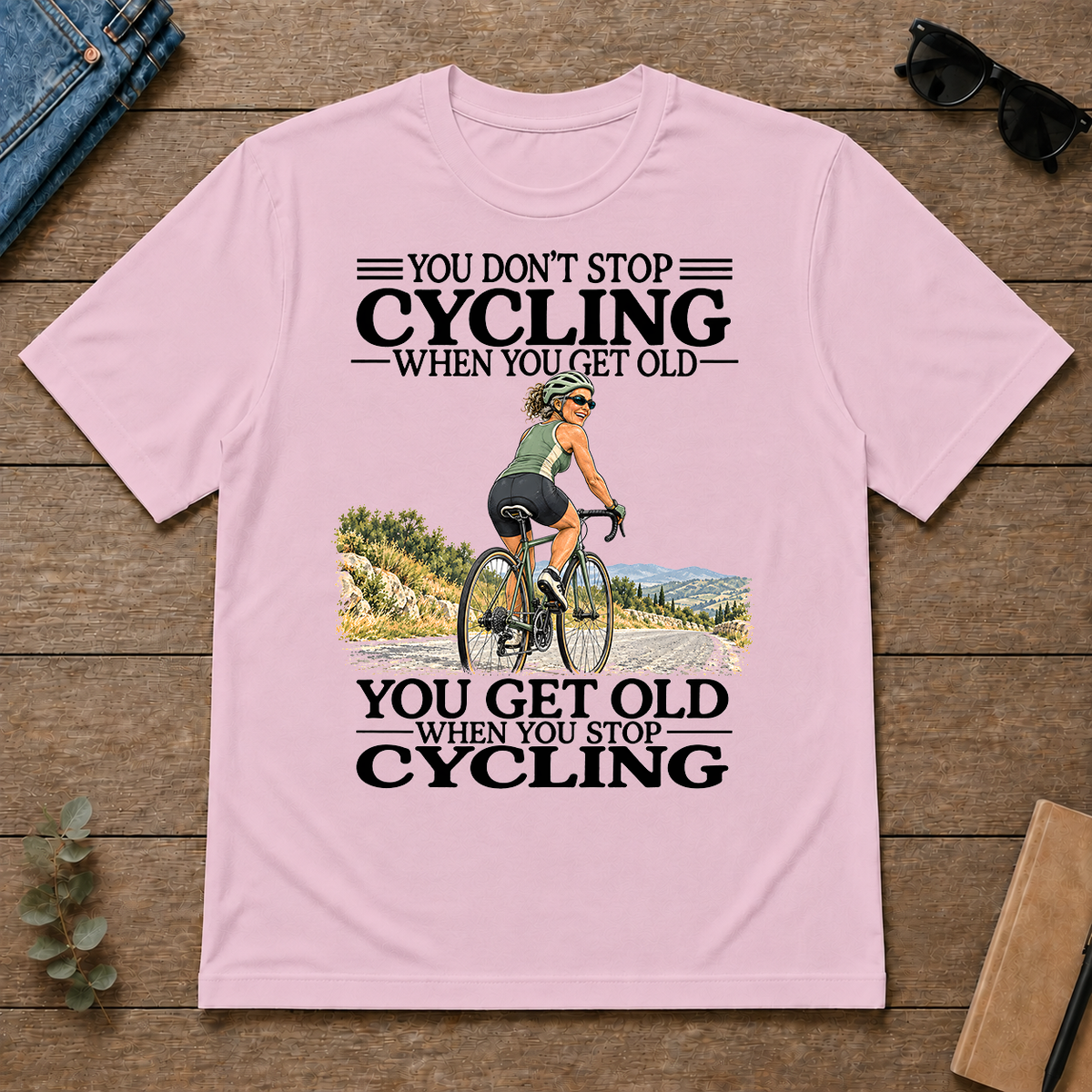 Don't Stop Cycling - light-pink - TS2D-LightPink