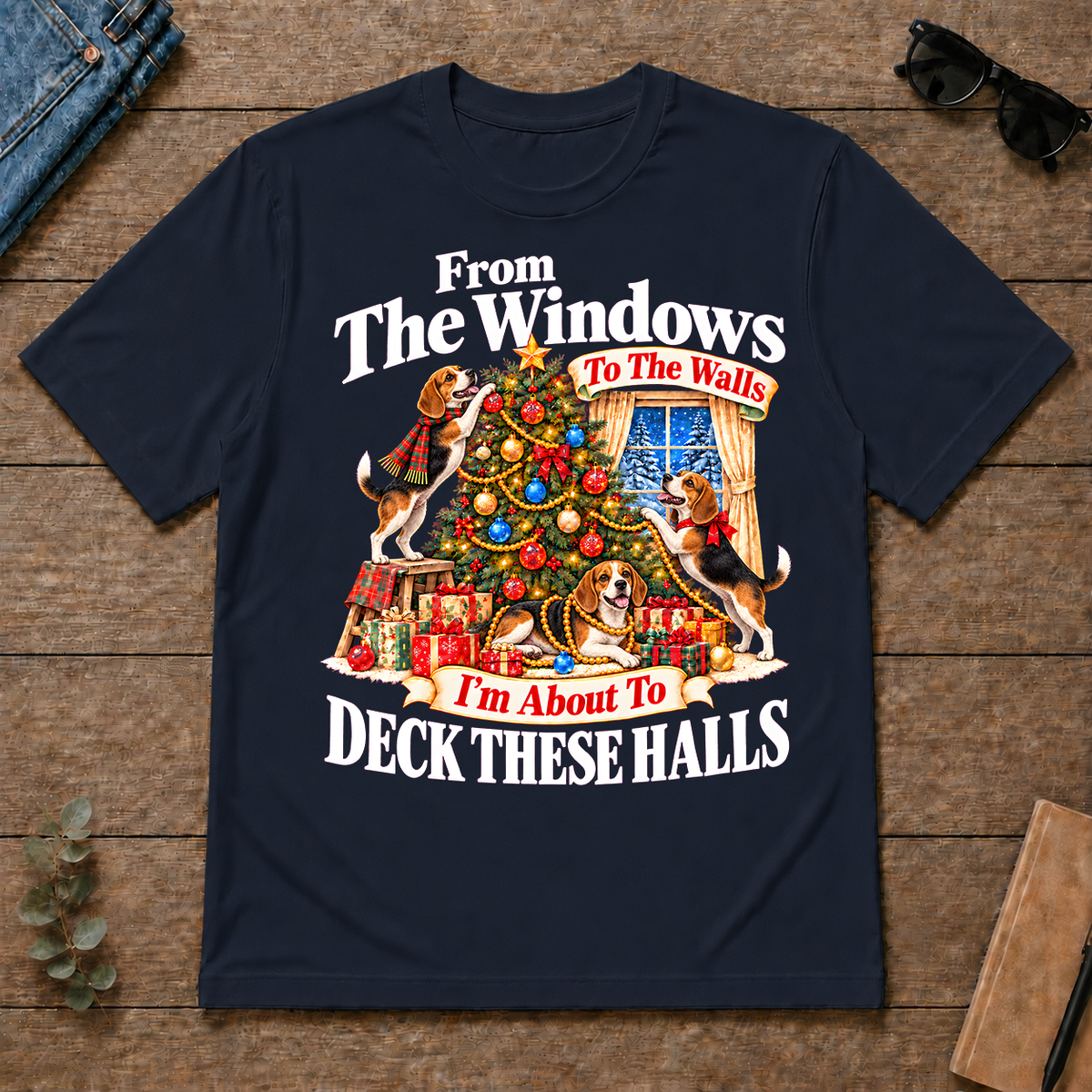 From the Windows to the Walls Beagle - navy - TS2D-Navy