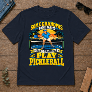 Real Grandpas Play Pickleball - navy - TS2D-Navy
