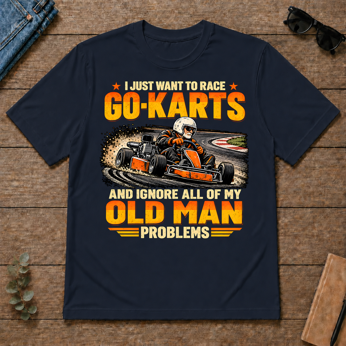 I Just Want To Race Go-Karts - navy - TS2D-Navy