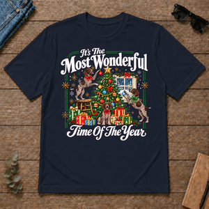 Wonderful Christmas German Shorthaired Pointer - navy - TS2D-Navy