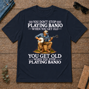 Old Man Don't Stop Playing Banjo - navy - TS2D-Navy