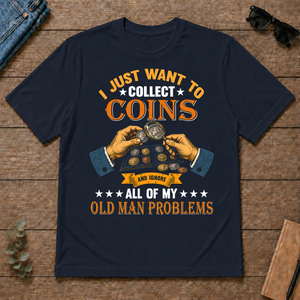 Vintage I Just Want To Collect Coins - navy - TS2D-Navy