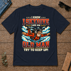 I Know I Skydive Like An Old Man - navy - TS2D-Navy