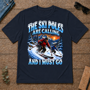 Ski Poles Are Calling And I Must Go - navy - TS2D-Navy