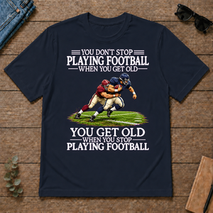Old Man Don't Stop Football - navy - TS2D-Navy