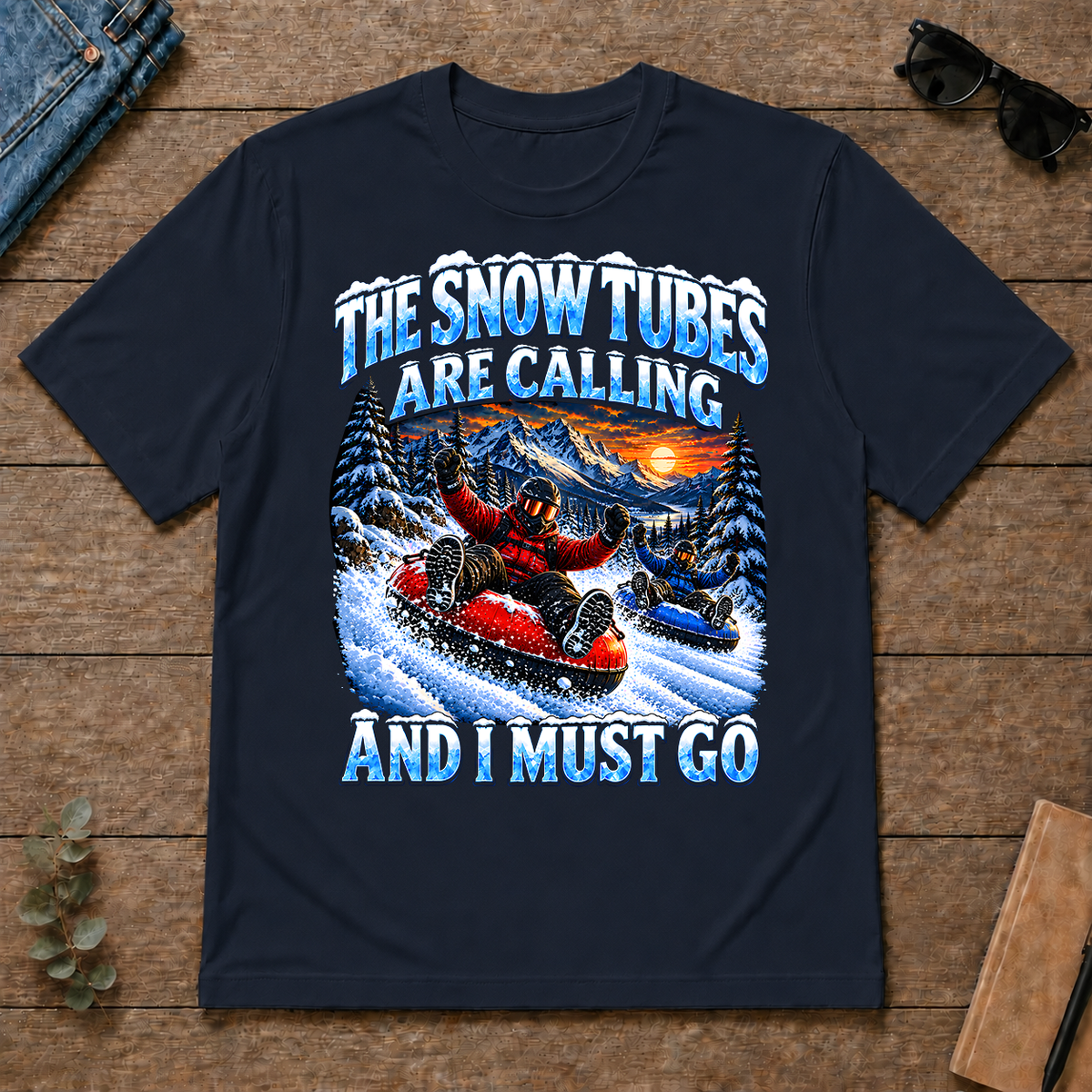 Snow Tubes Are Calling And I Must Go - navy - TS2D-Navy