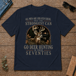 Deer Hunting Strongest Man In Seventies - navy - TS2D-Navy
