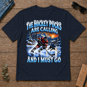 Hockey Pucks Are Calling And I Must Go - navy - TS2D-Navy