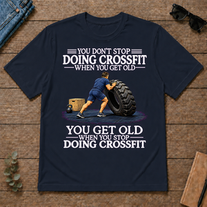 Old Man Don't Stop CrossFit - navy - TS2D-Navy