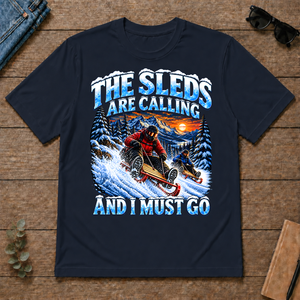 Sleds Are Calling And I Must Go - navy - TS2D-Navy
