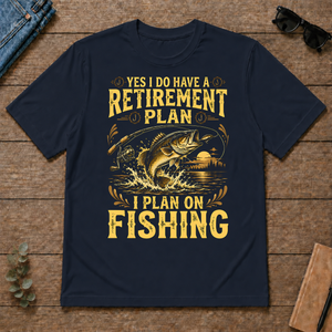 I Do Have A Retirement Plan I Plan On Fishing - navy - TS2D-Navy
