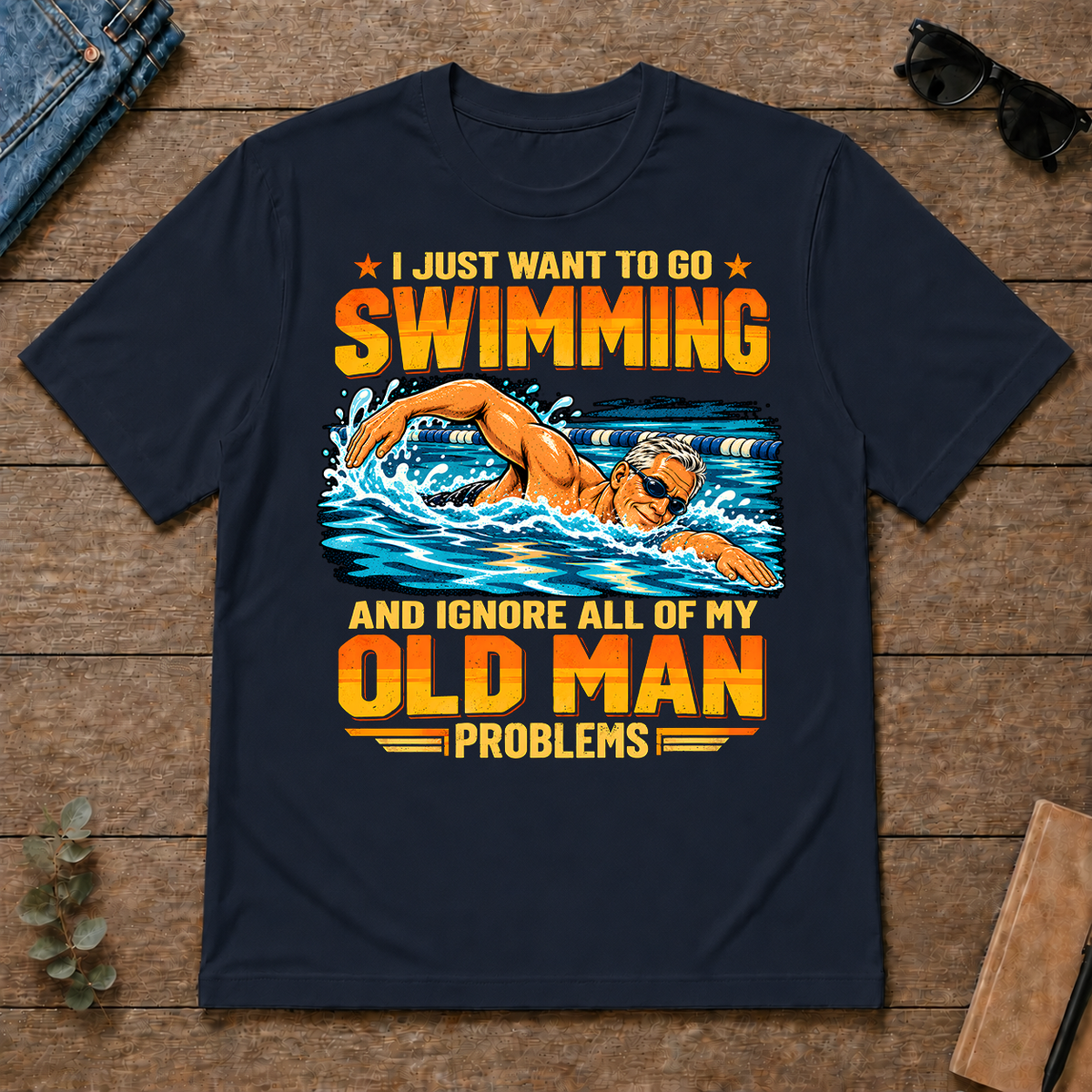 I Just Want To Go Swimming - navy - TS2D-Navy