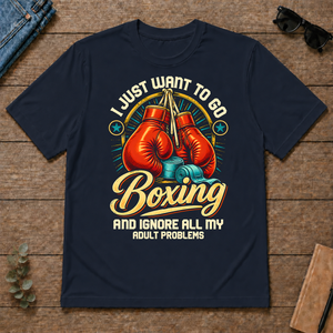 I Just Want To Go Boxing & Ignore All Adult Problems - navy - TS2D-Navy