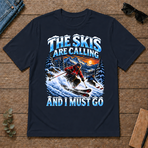 Skis Are Calling And I Must Go - navy - TS2D-Navy
