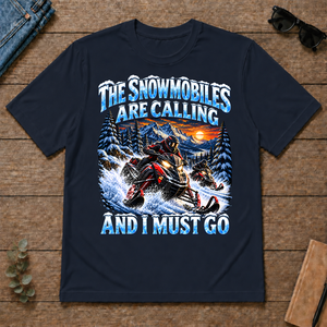 Snowmobiles Are Calling And I Must Go - navy - TS2D-Navy