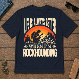 Vintage Life Is Always Better When I Am Rockhounding - navy - TS2D-Navy