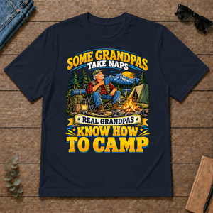Real Grandpas Know How To Camp - navy - TS2D-Navy