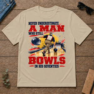 A Man Still Bowls In His 70s - sand - TS2D-Sand