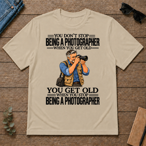 Vintage You Get Old When You Stop Being A Photographer - sand - TS2D-Sand