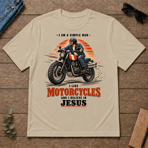 I Like Motorcycles And Believe In Jesus - sand - TS2D-Sand