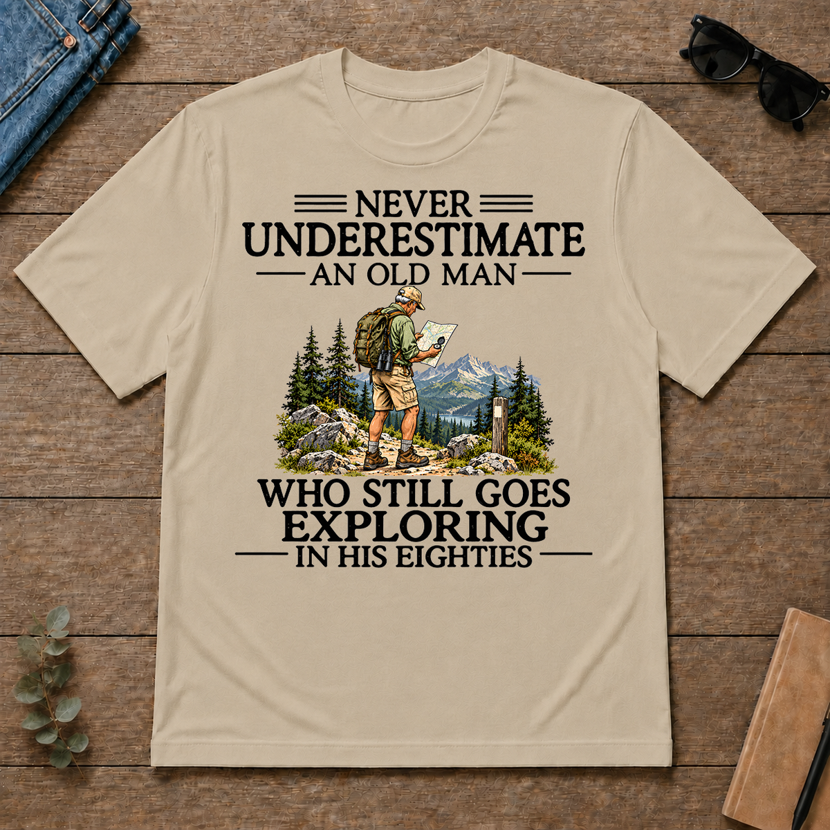 Never Underestimate An Old Man Exploring 80s - sand - TS2D-Sand