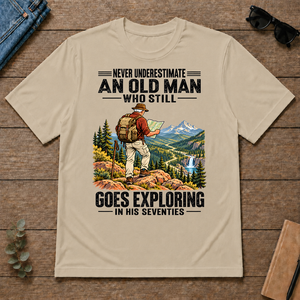 An Old Man Still Goes Exploring In His 70s - sand - TS2D-Sand