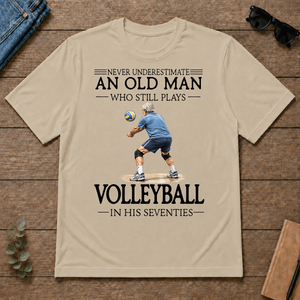 An Old Man Who Still Plays Volleyball In His Seventies - sand - TS2D-Sand