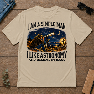 I Am Simple Man I Like Astronomy - sand - TS2D-Sand