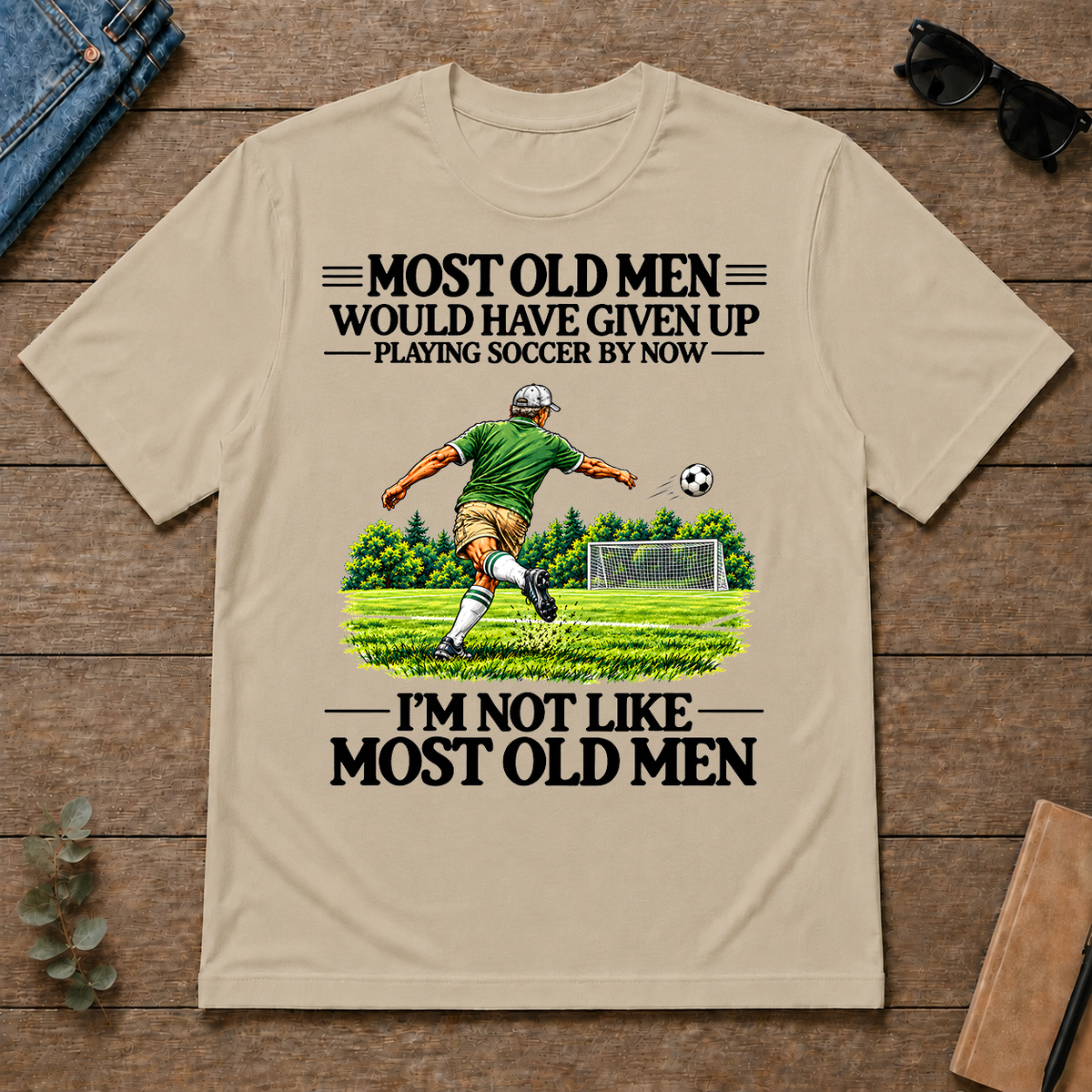 Most Old Man Would Have Given Up Playing Soccer - sand - TS2D-Sand