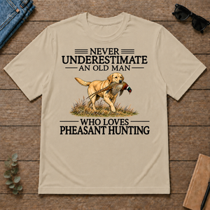 Never Underestimate An Old Man Who Loves Pheasant Hunting Art - sand - TS2D-Sand