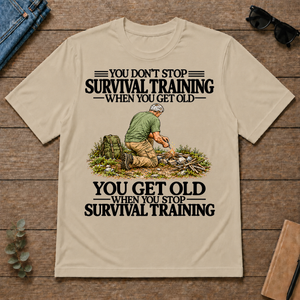 Don't Stop Survival Training Vintage Art - sand - TS2D-Sand