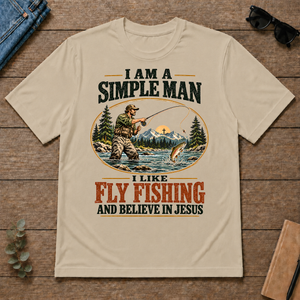 I Like Fly Fishing And Believe In Jesus - sand - TS2D-Sand
