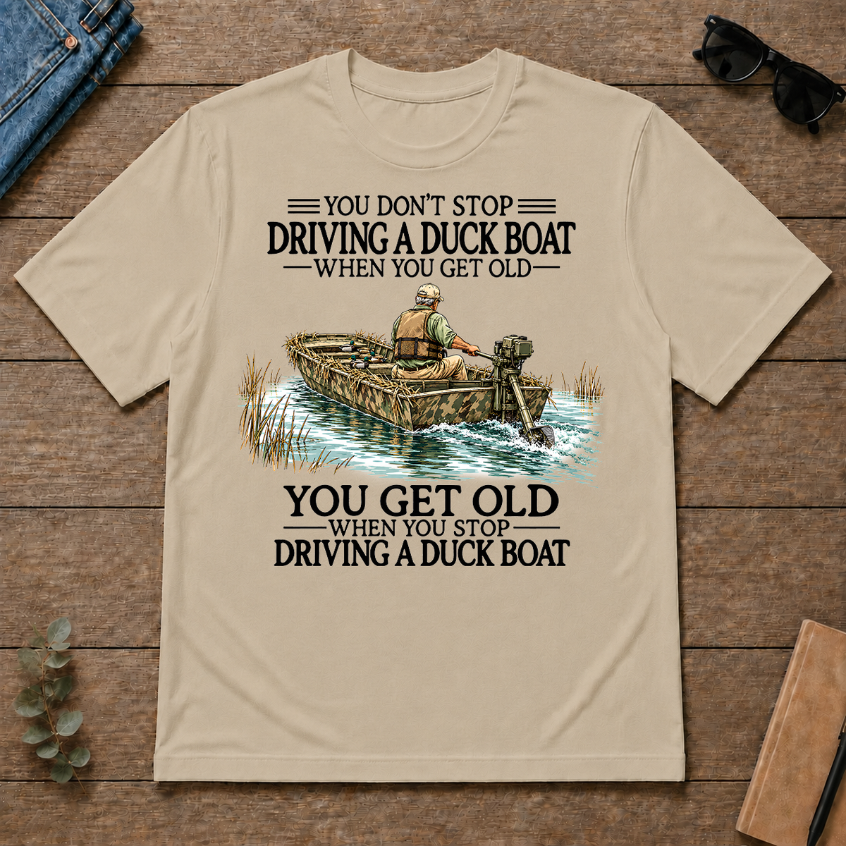 Don't Stop Driving Duck Boat - sand - TS2D-Sand