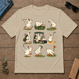 Funny Ducks Playing Golf - sand - TS2D-Sand