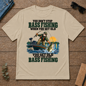 You Don't Stop Bass Fishing When You Get Old - sand - TS2D-Sand
