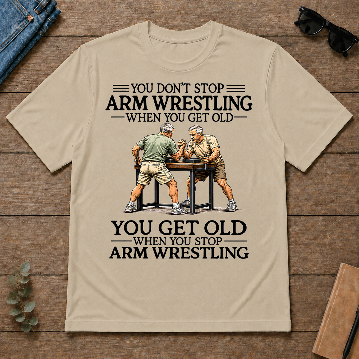 Don't Stop Arm Wrestling - sand - TS2D-Sand
